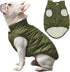 2 Layers Fleece Lined Warm Dog Jacket for Puppy, Soft Windproof Small Dog Coat, Green XS