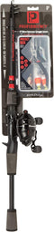 ProFISHiency 5' Micro Telescopic Travel Fishing Rod & Spincast Reel Combo, Retracts to 18" for Storage