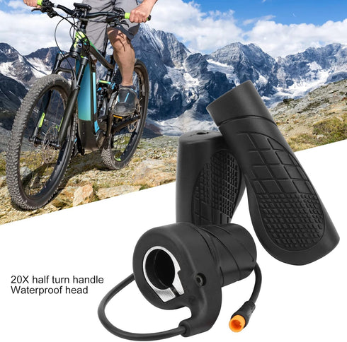 Waterproof Half Throttle Grip for Electric Scooter, Universal Throttle Handle for E Bike Mountain Bike