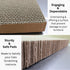 Cat Scratch Pad 5 in 1, Reversible Cardboard Scratcher, Scratching Pads for Indoor Cats, Cat Scratching Post (5 Pack)