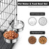 Dog Kennel Bowls for Crates, No Spill 2 Pack Hanging Food Water Bowls, Stainless Steel Pet Dish Feeder for Cats and Dogs
