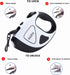 Retractable Dog Leash with Built-in LED Light, Tangle Free, 10 Ft Long for Small to Medium Dogs up to 44 Lbs