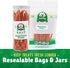 Lucky Premium Treats Sweet Potato Straws - Single Ingredient Vegetable Dog Treats, 13 oz Bag