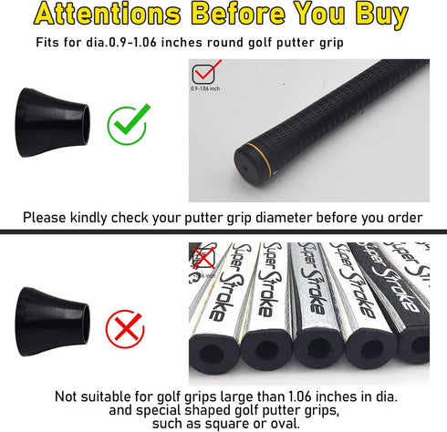 Golf Ball Retriever, Golf Ball Picker Upper for Putter Grip, Golf Ball Pick Up Tool with Suction Cup