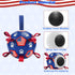 4th July Theme Soccer Ball Dog Toy, Interactive Play Balls for Tug of War, USA Independence Day for Small Medium Big