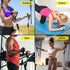 Resistance Bands Set (12pcs) with Handles, Door Anchor, Ankle Straps, and Carry Bag, Exercise Bands for Home Workouts