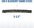 Icelandic+ Combo Sticks: Cod & Blueberry - 2oz Dog Treats, Crunchy Pet Snacks, Preservative Free