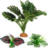 Reptile Artificial Plants, Terrarium Decorations Supplies, Aquarium Fish Tank Plant, Amphibian Habitat Accessories (L