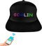 Funny LED Baseball Caps, Smart Hat with Display Screen, Bluetooth App Control, Adjustable Size, Mystery Black