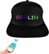Funny LED Baseball Caps, Smart Hat with Display Screen, Bluetooth App Control, Adjustable Size, Mystery Black