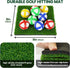 AETISY Sided,40 Set 65 Golf Chipping Game Mat Double pcs Golf Game with FT Golf Practice Mat,Outdoor Indoor Hitting