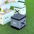 Foldable Emergency Toilet & Storage Box for Road Trips (Off-White)