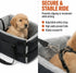 Carver Park Center Console Dog Seat for Small Dogs & Cats | Pet Car Seat with Safety Strap & Cushion | Portable Middle