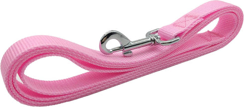 TAIAN 5 FT Strong Dog Leash - Nylon Leashes for Small Medium Large Dogs (Pink)