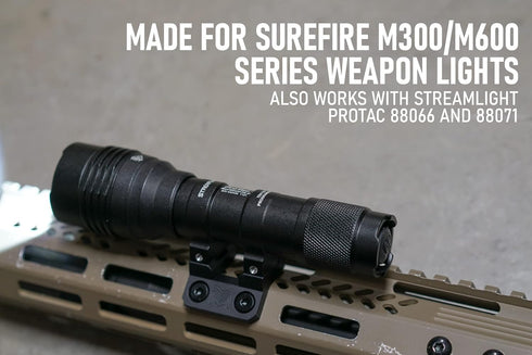Monstrum Scout Light Mount Series, Compatible with Surefire M300/M600, M-LOK 45 Degree Offset