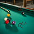 4pcs Beaupretty Metal Pool Cue Holder Rack and Snooker Table Hooks, Wall-mountable Black Steel Pool Table Side Cue