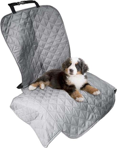 Furhaven Universal Quilted Water-Resistant Car Seat Protector - Gray, One Size