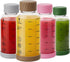 12 oz Glass Juice Bottles 4 Pack Glass Water Bottles with Stainless