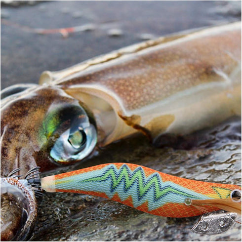 Generic 10pcs/Pack 2.5# 3.0# Body Luminous Squid Jigs Hooks Octopus Cuttlefish Shrimp Baits Fishing Lures Size