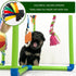 Amlmpet 9 Puppy Play Gym - PVC Frame with Hanging Toys for Small Dogs to Keep Them Busy, Dog Jungle Gym Center