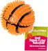 Gnawsome Dog Toys - 2.5-Inch Spiky Squeaker Basketball - Small - Durable, 100% BPA-Free, Assorted Colors