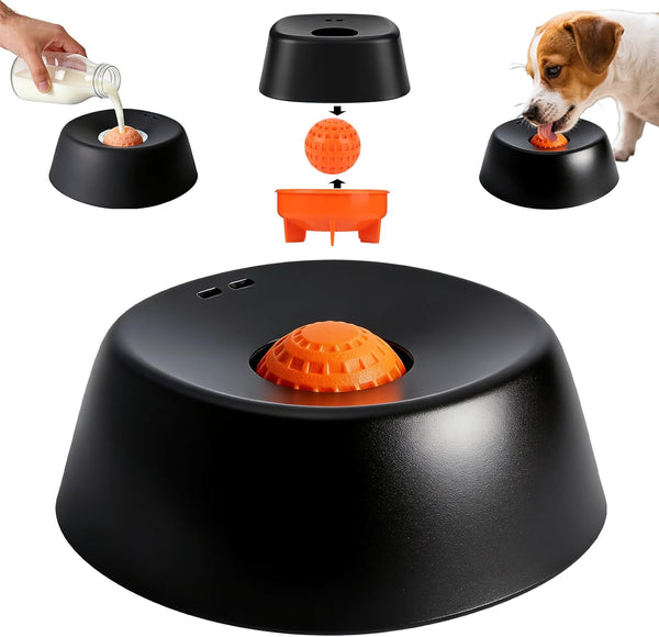 Generic Slow Feeder Dog Bowls for Liquid Treat,Dog Licking Bowl with Rolling Balls,Calming