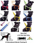 Friendly Green Colour Coded Non Pull Dog Harness - L-XL, Prevents Accidents by Warning Others