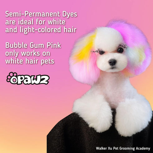 OPAWZ Semi-Permanent Dog Hair Dye, Food-Grade Non-Toxic Pet Hair Dye for Dogs, Cats, and All Pets (Flash Yellow)