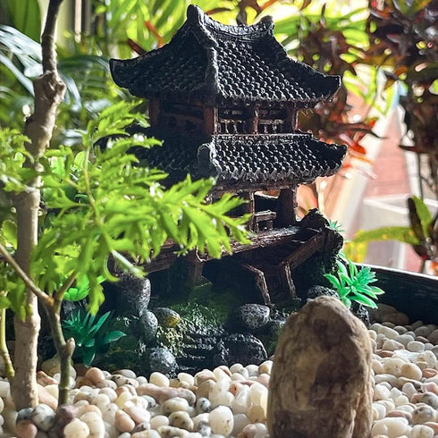 Classical Resin Castle Decorations - Realistic Details Castle for Fish Tank Aquarium Accessories