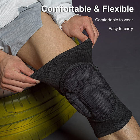 Knee Pads for Women & Men, Basketball Volleyball Wrestling Gear Soft Knee Protectors