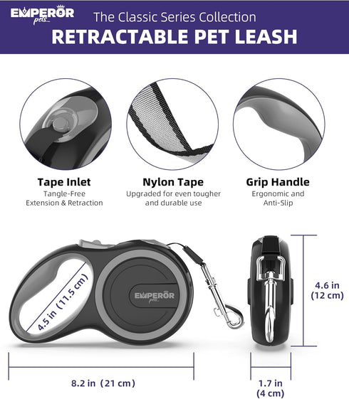 Retractable Dog Leash Add-On Accessory, Anti-Bite Rope for Extra Protection Against Biting from Pups