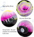 Glow Aquarium Decor by Glowing Fish Tank Decorations, 2pcs Silicone Flower Plants & 10pcs Colourful Sea Shells
