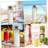 Sewroro 3pcs 500ml Reusable Milk Carton Bottles with Lids, Pink Black Plastic Square Milk Storage Containers, Leakproof