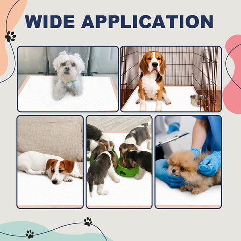 30"36" 25 Count, Puppy Pads Extra Large - XL Pee Pads for Dogs, Unscented Pink Dog Pads, Super Absorbent & Leak-Proof
