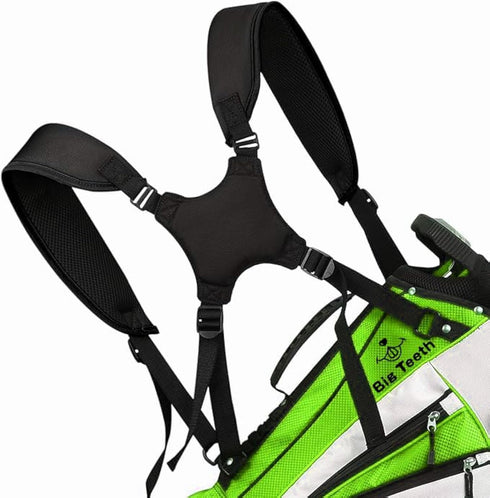 Golf Bag Strap Replacement, Comfort Double Shoulder Adjustable Strap, Padded Golf Carrying Bag Strap