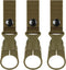 IronSeals Nylon Tactical Outdoor Gear Clip Band, Carabiner Water Bottle Buckle Hook Holder for Hiking