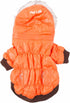 PET LIFE Classic Metallic Fashion Dog Coat Jacket, Medium, Metallic Orange, Parka with 3M Insulation