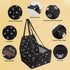 PetsHome Foldable Dog Car Seat with Removable Thick Mat, Waterproof Oxford Travel Bag for Small to Medium Dogs,