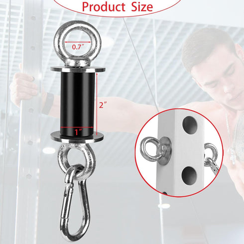 2PCS 1" Ertuohg Power Rack Attachments, Heavy Duty Squat Rack Attachments, Power Rack Shackle Band Attachment