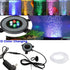 LED Fish Tank Air Stones, Colorful Bubbler Light Diffuser Lamp with Sucker (2.2inch Light Disk)