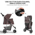 SFIHOME 10 lbs, 30 lbs, 2 3 Pet Stroller for Small Dogs Dog Stroller for Medium Dogs Cat Strollers for Cats, Wheels