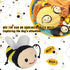 Whaline 4Pcs Bee Interactive Dog Toys for Boredom, Colorful Squeaky Honey Pot Puzzle Toys for All Dogs