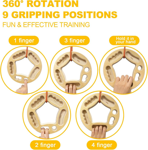 Double-Sided Portable Hangboard for Climbing - Finger Strength Training