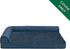 Furhaven Replacement Dog Bed Cover, Plush & Almond Print L Shaped Chaise, Machine Washable, Jumbo (X-Large)