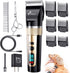 Gimars Professional 7000rpm Low Noise 55db Cordless Rechargeable Dog Clippers, 3.0 Motor
