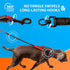 Heavy Duty Rope Bungee Leash for Large and Medium Dogs, No Slip Reflective Leash for Outside, 5.5 Ft Red