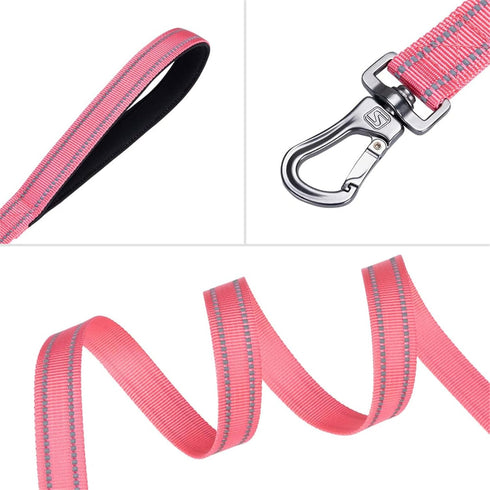 EXCELLENT ELITE SPANKER Strong Durable Nylon Dog Training Leash, 4 Feet Long, 1" Wide for Small Medium Dogs