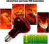 Infrared Heat Lamp Bulbs 75W 2 Pack - Red Basking Spot Light Bulb for Reptiles like Bearded Dragon, Turtle, Snake, with