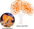 VOCOSTE Soft Silicone Glowing Aquarium Coral with Sucker, Fluorescent Artificial Water Plants, Orange