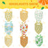 PAWCHIE Cute Dog Bandana 9 Pack Cooling Summer Style for Pet Puppy Boys & Girls